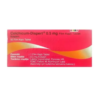 قرص کلشی سین 0.5 میلی گرم – Colchicine 0.5 mg tabletop